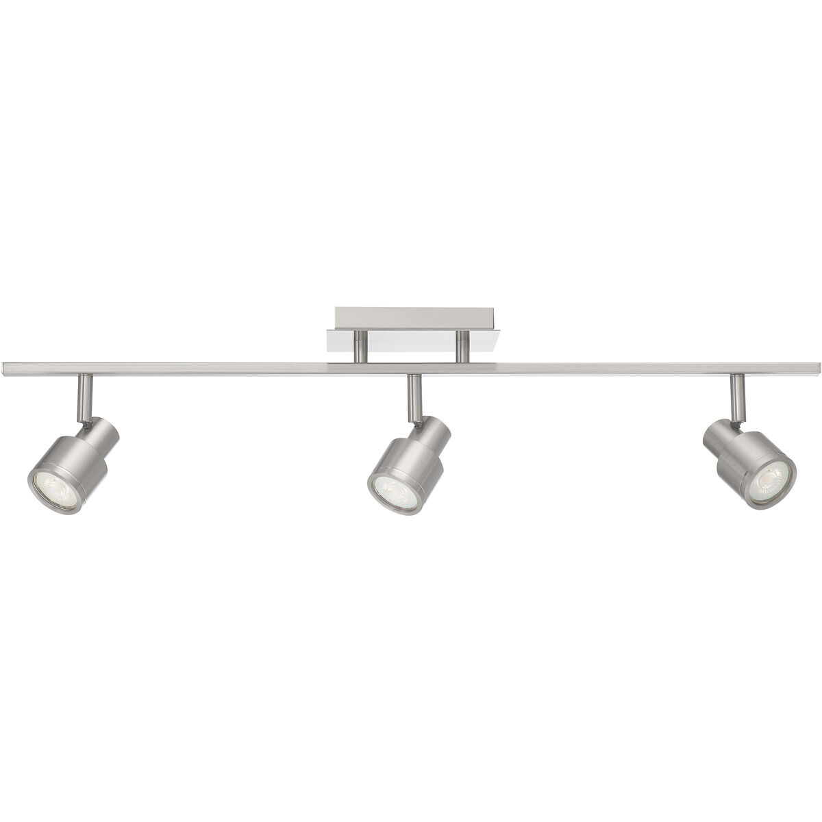Lincoln 3 Light 120 Brushed Steel Track Ceiling Light